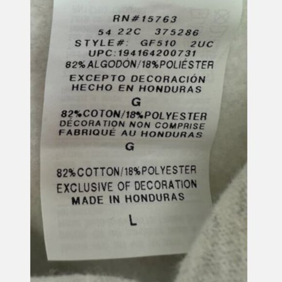 Champion Reverse Weave Boyfriend Women's Hoodie Size L Silver Grey New - Picture 7 of 9